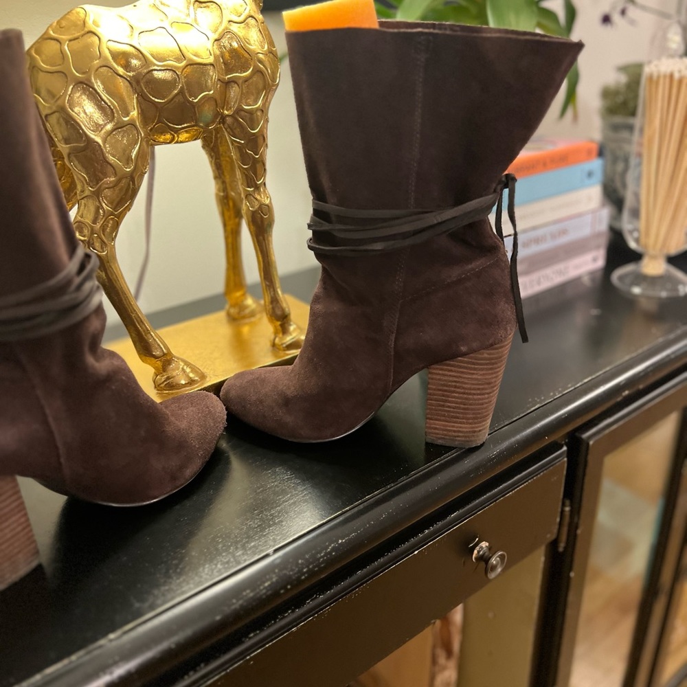 Ecote Carla Slouch Ankle Boots in Brown - Size 9M - Picture 9 of 12
